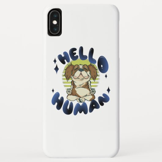 Hallo mens Mediterende yoga hond Case-Mate iPhone Case (Achterkant)