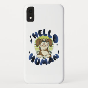 Hallo mens Mediterende yoga hond Case-Mate iPhone Case