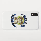Hallo mens Mediterende yoga hond Case-Mate iPhone Case (Achterkant (horizontaal))