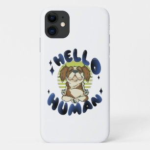 Hallo mens Mediterende yoga hond Case-Mate iPhone Case