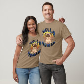 Hallo mens Mediterende yogahond T-shirt (Unisex)