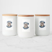 Hallo mens Moppige hond Voedsetiket Voedselcontainer Etiket (Flessen)