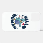 Hallo menselijke lieve vogel Case-Mate iPhone case (Achterkant (horizontaal))