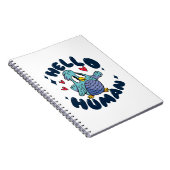 Hallo menselijke lieve vogel notitieboek (Rechterzijde)