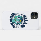 Hallo menselijke Moppige Kat Case-Mate iPhone Case (Achterkant (horizontaal))