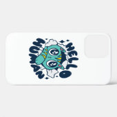 Hallo menselijke Moppige Kat Case-Mate iPhone Case (Achterkant (horizontaal))