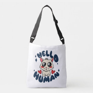 Hallo mensje Cute Cat Crossbody Tas