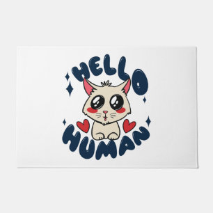 Hallo mensje Mooie Kat Deurmat