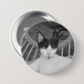 Hallo Meow... Ronde Button 7,6 Cm (Voorkant /achterkant)