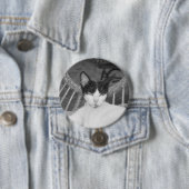 Hallo Meow... Ronde Button 7,6 Cm (In situ)