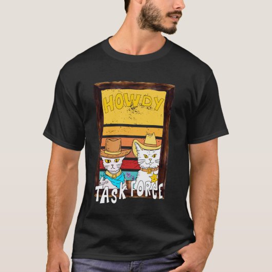 Hallo Merch. Hallo Task Force Grappig ontwerp. Gra T-shirt (Voorkant)