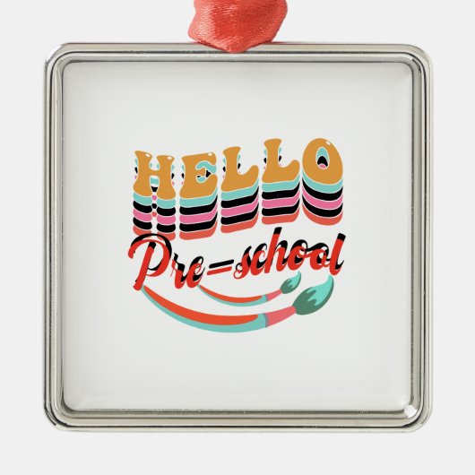 hallo metalen ornament (Voorkant)