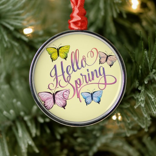 Hallo Metalen Ornament (Boom)