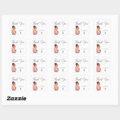 Hallo Mevrouw Rond Bedankt Sticker | Aardige Vrouw (Vel)