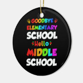 hallo middelbare school Afstuderen basisschool Keramisch Ornament (Links)