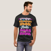 hallo middelbare school Afstuderen basisschool T-shirt (Voorkant volledig)