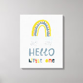 hallo mijn kleine regenboog canvas afdruk (Voorkant)