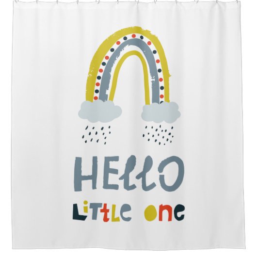 hallo mijn kleine regenboog douchegordijn (Voorkant)