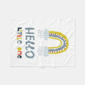 hallo mijn kleine regenboog fleece deken (Voorkant (Horizontaal))