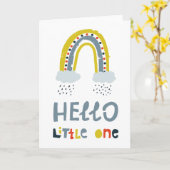 hallo mijn kleine regenboog kaart (Gele Bloem)