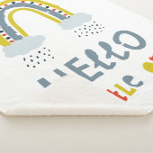 hallo mijn kleine regenboog sherpa deken (3/4)