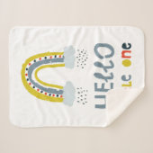 hallo mijn kleine regenboog sherpa deken (Voorkant (horizontaal))