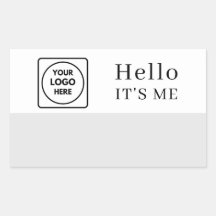 Hallo Mijn Naam Is | Aangepast Logo Minimalistisch