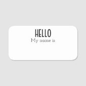 hallo mijn naam is aangepast naamplaatje (Voorkant)