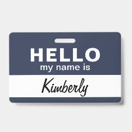 Hallo Mijn Naam Is - Aangepast Schrift Werknemersn Badge