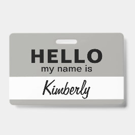 Hallo Mijn Naam Is - Aangepast Script Werknemersna Badge