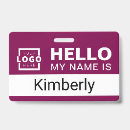 Hallo Mijn Naam Is - Aangepaste Bedrijfsmedewerker Badge