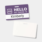Hallo Mijn Naam Is - Aangepaste Zakelijke Medewerk Badge (Voor- en achterkant)