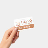 Hallo Mijn Naam Is - Aangepaste Zakelijke Werkneme Badge (Handheld)