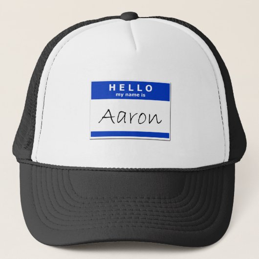 hallo mijn naam is Aaron Trucker Pet (Voorkant)