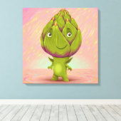 hallo mijn naam is Artichoke Canvas Afdruk (Insitu (Houten vloer))