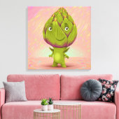 hallo mijn naam is Artichoke Canvas Afdruk (Insitu (Woonkamer))