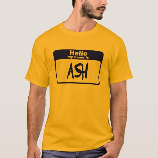 hallo mijn naam is Ash T-shirt (Voorkant)