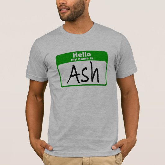 hallo mijn naam is Ash T-shirt (Voorkant)