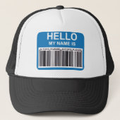 HALLO MIJN NAAM IS (BAR CODE) TRUCKER PET (Voorkant)