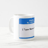 hallo mijn naam is beker koffiemok (Voorkant links)