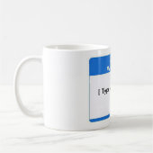 hallo mijn naam is beker koffiemok (Links)