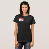 hallo mijn naam is: Bezige Overdenkende douane T-shirt (Voorkant volledig)