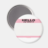 hallo mijn naam is BLANK PINK copy Magneet (Voorkant / Achterkant)