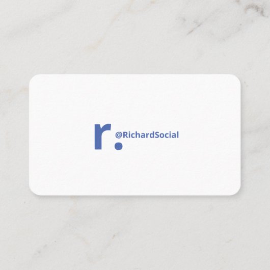 Hallo, Mijn naam is Bold Diagonal Shadow Blue Grad Visitekaartje (Achterkant)