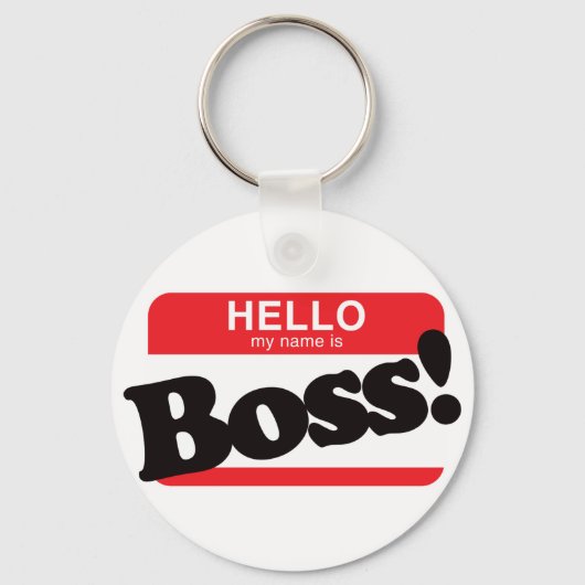 hallo mijn naam is Boss Sleutelhanger (Voorkant)
