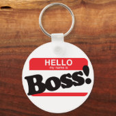 hallo mijn naam is Boss Sleutelhanger (Voorkant)