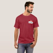 hallo mijn naam is Brennan (rood) T-shirt (Voorkant volledig)