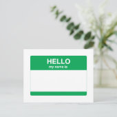 hallo, mijn naam is briefkaart (Staand voorkant)