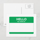 hallo, mijn naam is briefkaart (Voorkant / Achterkant)