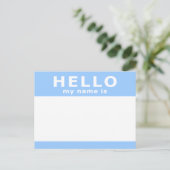 hallo mijn naam is briefkaart (Staand voorkant)